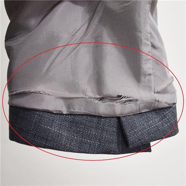 HUGO BOSS シルク混 2つボタン シングルスーツ XL AB8 ダークグレー チェック ノータック RN73616/CA23115 合物 春秋 6XD008 | HUGO BOSS | 08