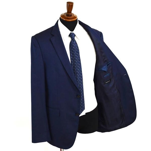 HUGO BOSS モヘア混 シルク混 2つボタン シングルスーツ XL AB8 ダークネイビー ノータック RN73616/CA23115 合物 春秋 6XD009 | HUGO BOSS | 01