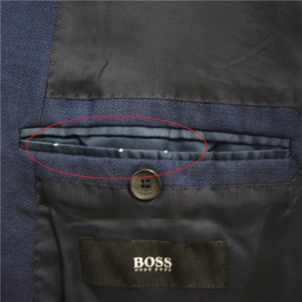 HUGO BOSS モヘア混 シルク混 2つボタン シングルスーツ XL AB8 ダークネイビー ノータック RN73616/CA23115 合物 春秋 6XD009 | HUGO BOSS | 06