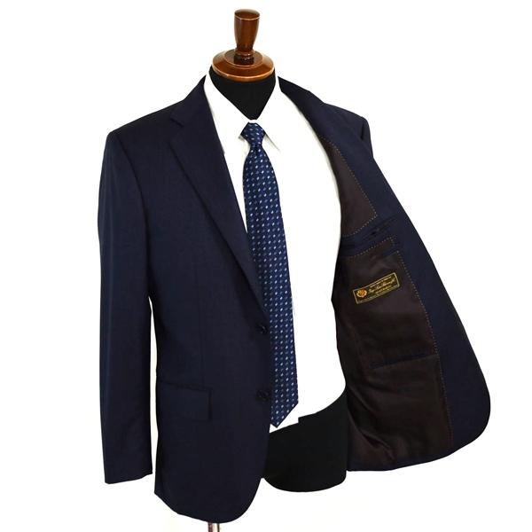 伊製 ロロピアーナ生地 2つボタン シングルスーツ M AB5 ダークネイビー チェック ノータック 23LR2529KK-20 合物 春秋 6XD010 | Loro Piana | 01