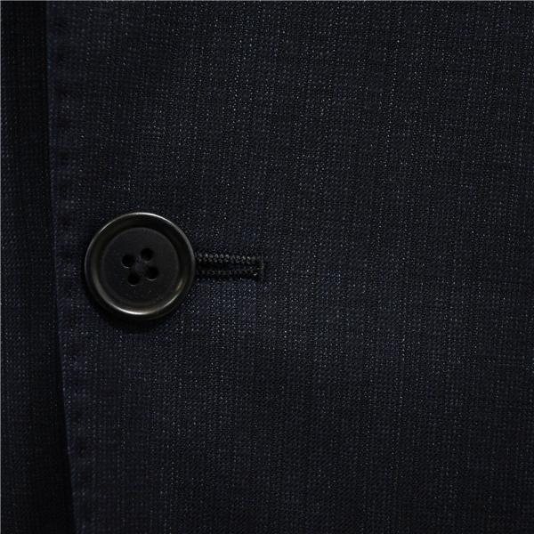 伊製 ロロピアーナ生地 2つボタン シングルスーツ M AB5 ダークネイビー チェック ノータック 23LR2529KK-20 合物 春秋 6XD010 | Loro Piana | 02