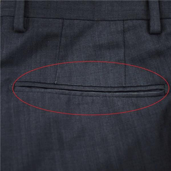 五大陸 2つボタン シングルスーツ S Y4 ダークグレー ストライプ ノータック 開き見せ SR-GO-HA-0105 夏物 春夏 gotairiku 6XD013 | gotairiku | 07