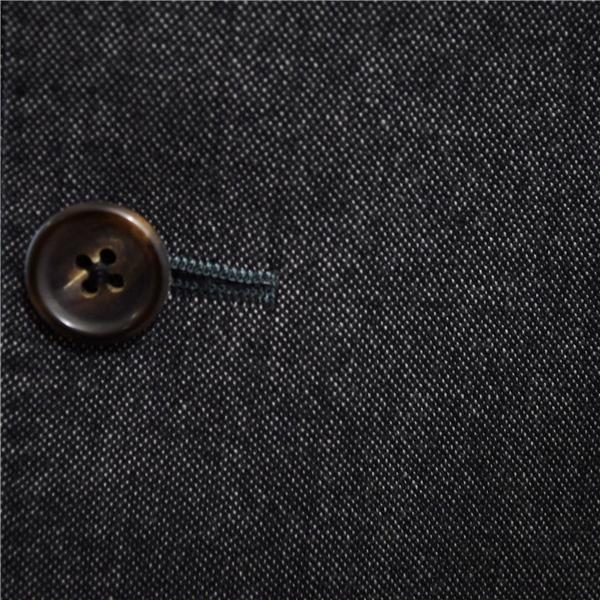 五大陸 カシミヤ混 2つボタン シングルスーツ L AB7 ダークグレー 袖口4つ釦 開き見せ gotairiku SR-GO-IA-0155-1 合物 春秋 6XD024 | gotairiku | 02