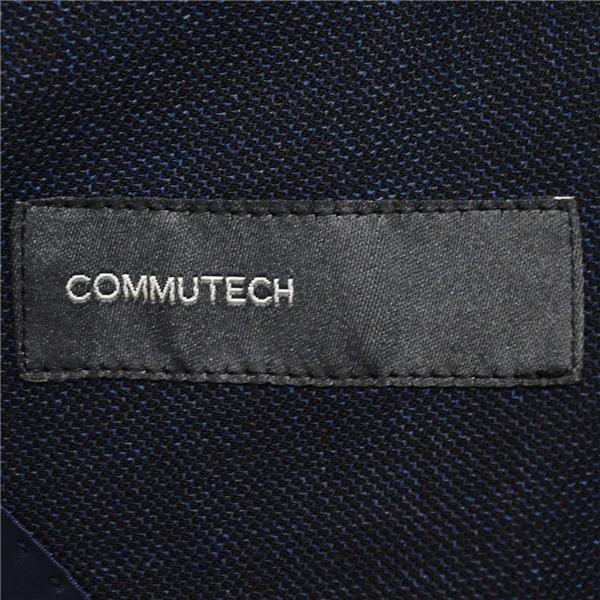 COMMUTECH 2つボタン シングルスーツ L AB7 ダークネイビー ノータック 袖口4つ釦 本切羽 ウォッシャブル 0150022 合物 春秋 6XD025 | ブランド登録なし | 03
