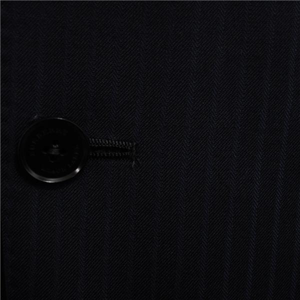 美品 バーバリー ブラックレーベル 2つボタン シングルスーツ S Y4 ダークネイビー ストライプ ノータック D1H23-107-29 春夏 6XD030 | BURBERRY BLACK LABEL | 02