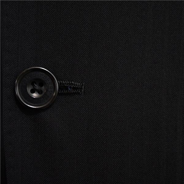 美品 バーバリー ブラックレーベル 100's生地 2つボタン シングルスーツ S Y4 ブラック ストライプ ノータック BMD18-506-09 春秋 6XD031 | BURBERRY BLACK LABEL | 02