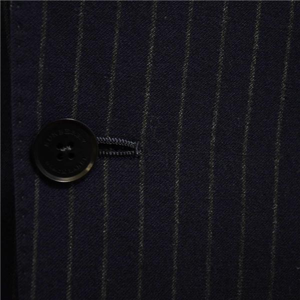 美品 バーバリー ブラックレーベル 2つボタン シングルスーツ S Y4 ダークネイビー ストライプ ノータック D1H72-209-29 春秋 6XD032 | BURBERRY BLACK LABEL | 02