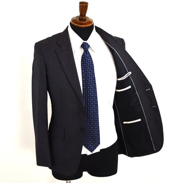 ポールスミス コレクション シルク混 2つボタン シングルスーツ S Y4 ダークグレー ストライプ ノータック PC-ST-47230 夏物 春夏 6XD033 | Paul Smith COLLECTION | 01