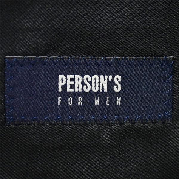 美品 パーソンズ フォーメン 2パンツ 2つボタン シングルスーツ L AB7 ダークグレー チェック ノータック NPFMO1502-39 春秋 6XD034 | PERSON'S(ファッション) | 03