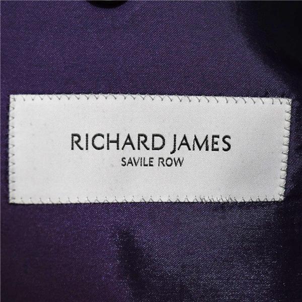 RICHARD JAMES 伊製 ゼニア生地 2つボタン シングルスーツ M YA5 ダークネイビー ノータック 本切羽 RBM241 合物 春秋 6XD041 | RICHARD JAMES | 03