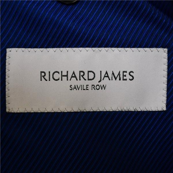 RICHARD JAMES 伊製 ロロピアーナ 120's生地 2つボタン シングルスーツ M Y5 ブラック ノータック RBF231 夏物 春夏 薄手 6XD042 | RICHARD JAMES | 03