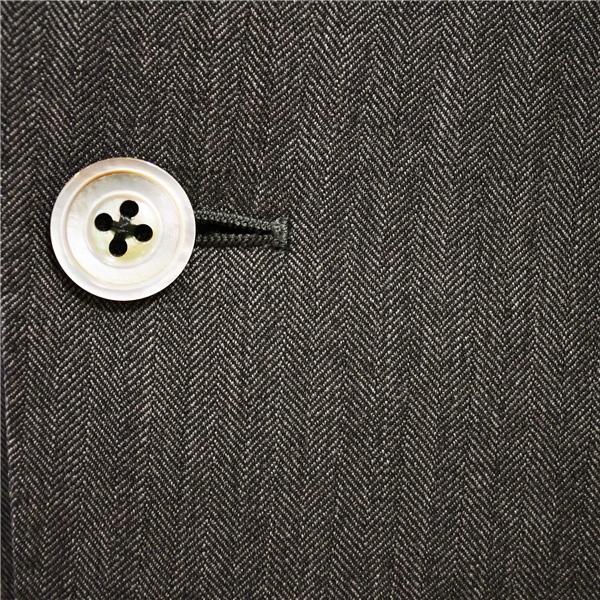 RICHARD JAMES 伊製 ロロピアーナ生地 3ピース 2つボタン シングルスーツ M YA5 ダークグレー ストライプ ノータック RBA9671 6XD043 | RICHARD JAMES | 02