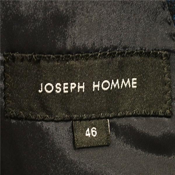 美品 JOSEPH HOMME 3ピース 2つボタン シングルスーツ M A5 ダークネイビー 千鳥格子 ノータック 631-5-CCP-JH-CW-0303 6XD044 | JOSEPH HOMME | 03