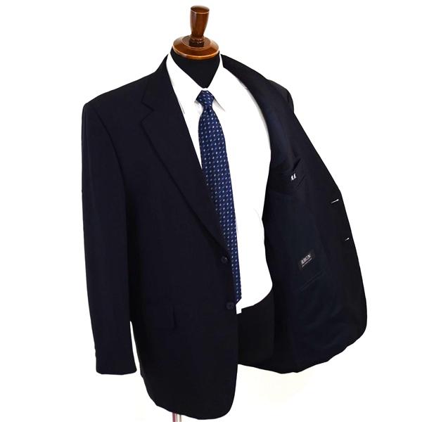 RUBICON 2パンツ 2つボタン シングルスーツ L AB7 ダークネイビー 袖口3つ釦 開き見せ 725315 夏物 春夏 薄手 6XD046 | ブランド登録なし | 01