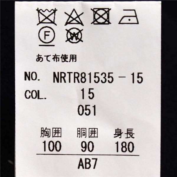 RITORNO 2つボタン シングルスーツ L AB7 ダークネイビー ウインドペン ノータック 開き見せ NRTR81535-15 夏物 春夏 薄手 6XD048 | ブランド登録なし | 04