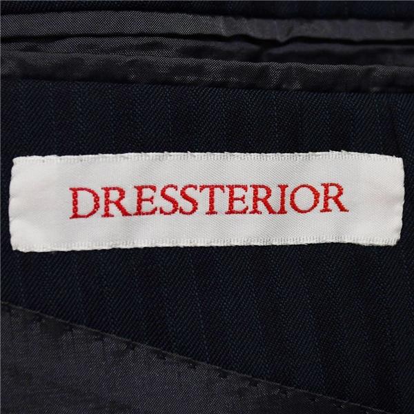 DRESSTERIOR 伊製 チェルッティ 2つボタン シングルスーツ M A6 ダークネイビー ストライプ ノータック 086-68009 夏物 春夏 6XD049 | ブランド登録なし | 03