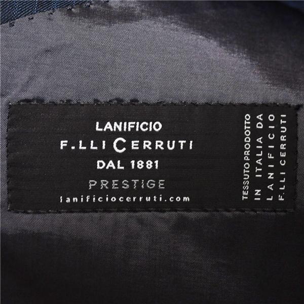 DRESSTERIOR 伊製 チェルッティ 2つボタン シングルスーツ M A6 ダークネイビー ストライプ ノータック 086-68009 夏物 春夏 6XD049 | ブランド登録なし | 04