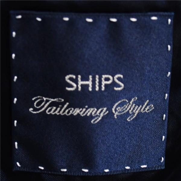 SHIPS 伊製 ロロピアーナ シルク混 3ピース 2つボタン シングルスーツ M A5 ダークネイビー ノータック 117-13-0103 合物 春夏秋 6XD063 | SHIPS | 03