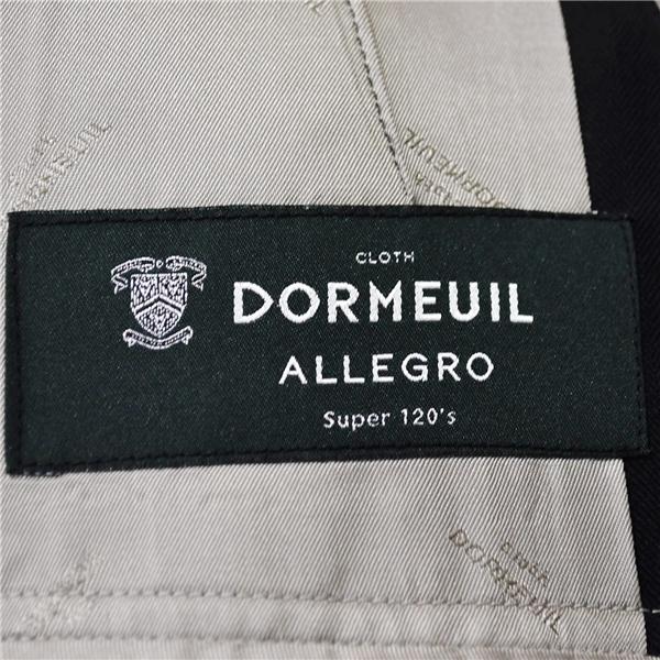 英国製 ドーメル Super120's生地 2つボタン シングルスーツ S YA3 ブラック ストライプ ノータック 袖口4つ釦 本切羽 合物 春秋 6XD065 | DORMEUIL | 03
