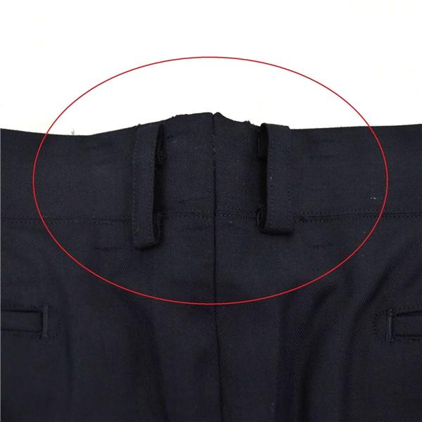 英国製 ドーメル Super120's生地 2つボタン シングルスーツ S YA3 ブラック ストライプ ノータック 袖口4つ釦 本切羽 合物 春秋 6XD065 | DORMEUIL | 04