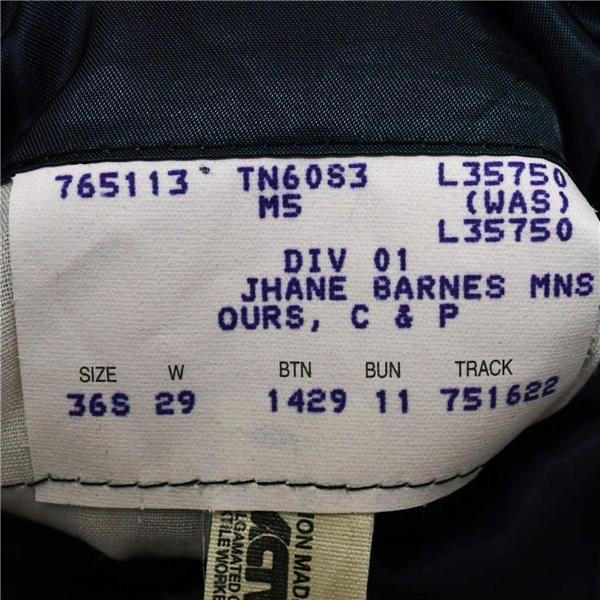 JHANEBARNES 2つボタン シングルスーツ S Y4 ダークネイビー ストライプ 袖口3つ釦 開き見せ M56XPX 夏物 春夏 薄手 6XD069 | ブランド登録なし | 04