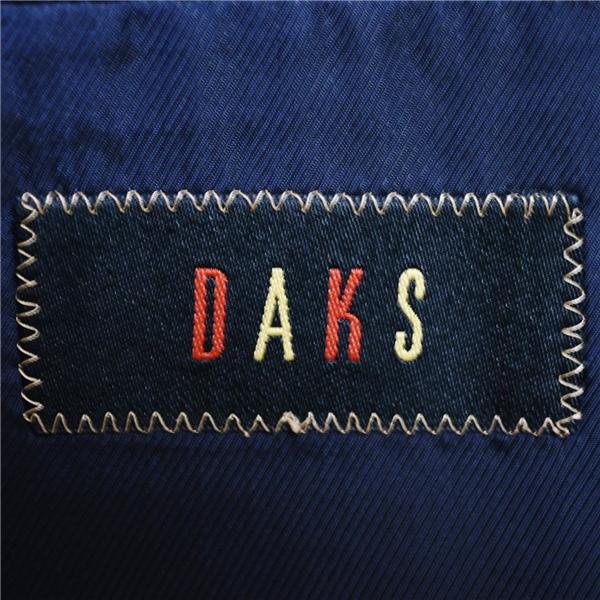 DAKS 2つボタン シングルスーツ M AB4 ブラック ストライプ 袖口4つ釦 開き見せ SR-DP-CW-0211 合物 春秋 6XD076 | DAKS | 03