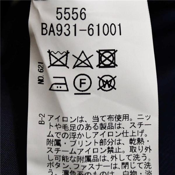 タケオキクチ 2つボタン シングルスーツ M A5 ダークネイビー ノータック 袖口4つ釦 開き見せ BA931-61001 合物 春秋 6XD083 | TAKEO KIKUCHI | 04