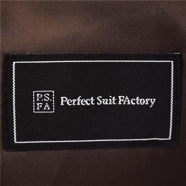 美品 P.S.FA 2つボタン シングルスーツ L Y8 ダークネイビー ストライプ ノータック 袖口4つ釦 開き見せ PC720106-82 夏物 春夏 6XD085 | Perfect Suit FActory | 03