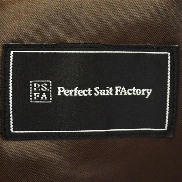 P.S.FA 2つボタン シングルスーツ M AB4 ブラック ストライプ ノータック 開き見せ PC911901D-09NHB-09 夏物 春夏 6XD088 | Perfect Suit FActory | 03