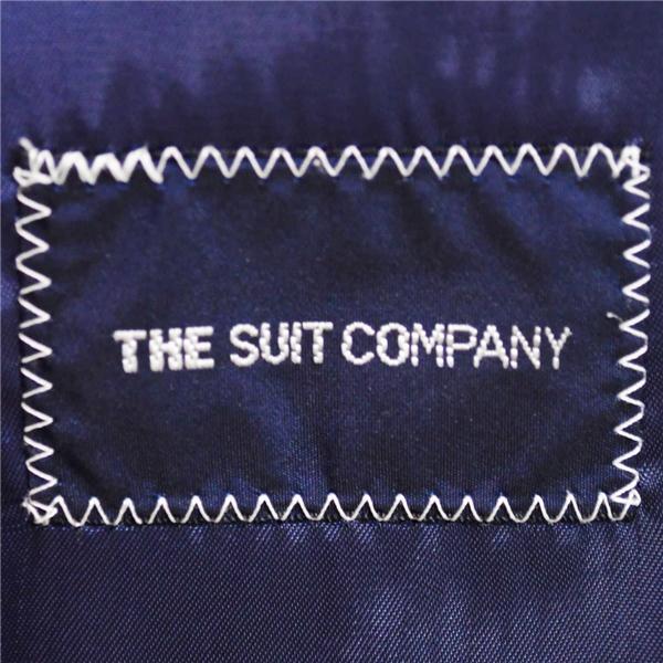 スーツカンパニー 伊製 120's生地 2つボタン シングルスーツ M A5 ダークネイビー ストライプ ノータック 0102241 合物 春秋 6XD096 | SUIT SQUARE | 03