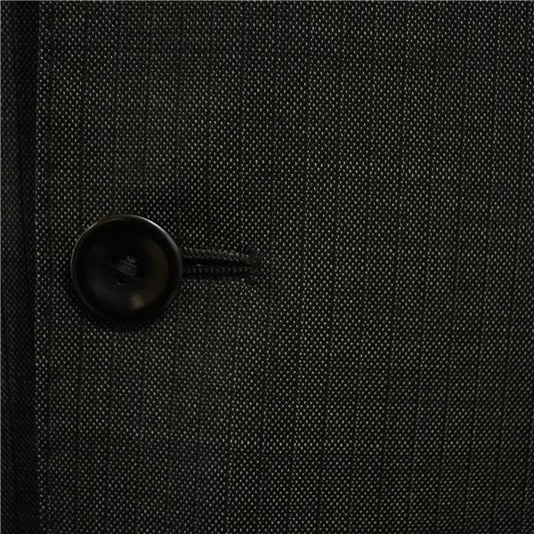 HILTON 2つボタン シングルスーツ XL AB8 ダークグレー ストライプ ノータック 袖口4つ釦 本切羽 NHLT61945-33 合物 春秋 6XD098 | HILTON | 02