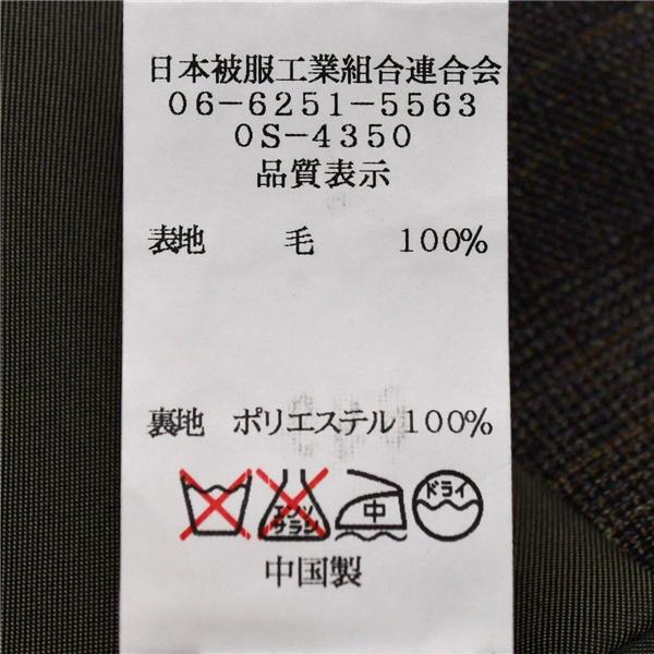 DIGNUM 伊製生地 2つボタン シングルスーツ M A6 ダークブラウンベージュ チェック 袖口4つ釦 開き見せ 755106 合物 春秋 6XD123 | ブランド登録なし | 05