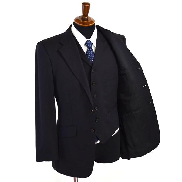 ポールスミス LONDON 3ピース 3つボタン シングルスーツ M YA5 ブラック ストライプ 開き見せ SN-HK-29214 合物 春夏秋 6XD150 | Paul Smith | 01