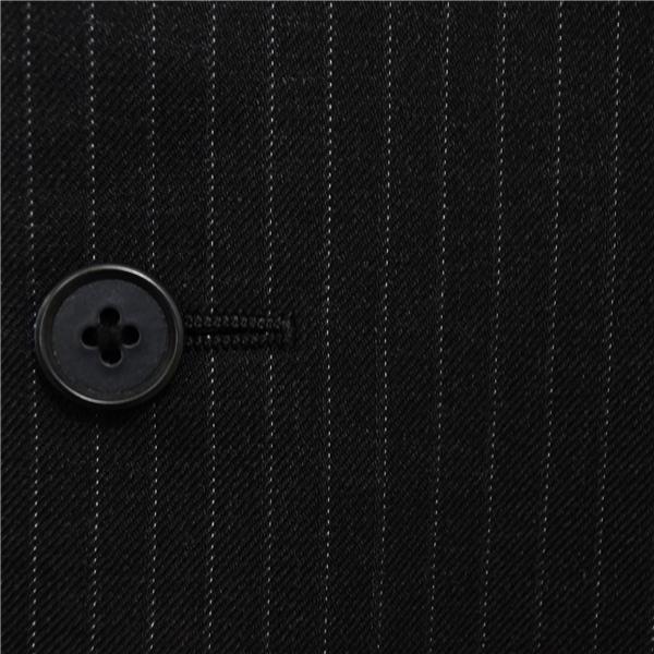 VITTORIO VENETO 2パンツ 2つボタン シングルスーツ XL BB7 ブラック ストライプ 袖口4つ釦 開き見せ DY18AW021AB 合物 春秋 6XD181 | ブランド登録なし | 02