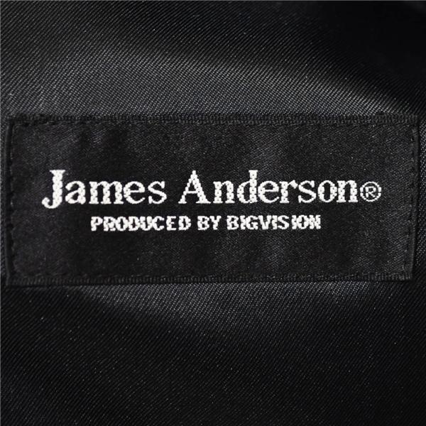 JamesAnderson 2パンツ 英国製生地 2つボタン シングルスーツ L A7 ブラック ストライプ 袖口3つ釦 開き見せ 1198-1 合物 春秋 6XE026 | ブランド登録なし | 03
