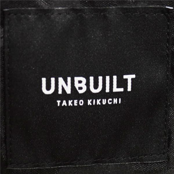 UNBUILT タケオキクチ 2つボタン シングルスーツ S AB3 ライトブルー 水色 ベージュ ストライプ ノータック 4324N17-46012 春夏 6XE040 | UNBUILT TAKEO KIKUCHI | 03