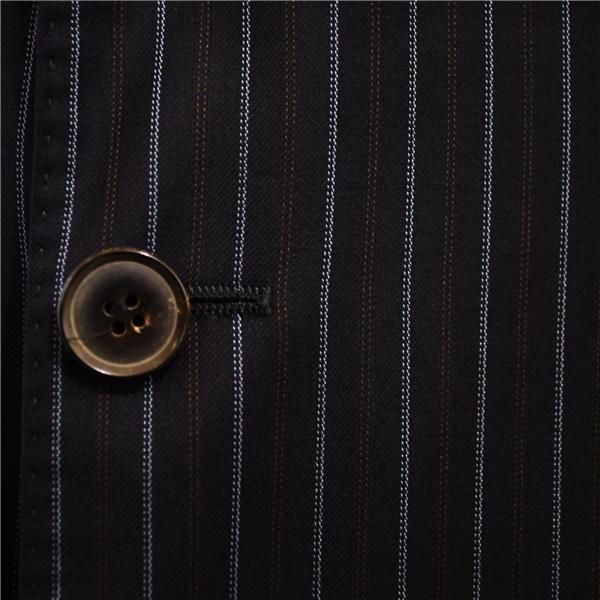 HUGO BOSS Super140's生地 3つボタン シングルスーツ XL AB9 ダークネイビー ストライプ ヒューゴボス 44823/120 夏物 春夏 6XE045 | HUGO BOSS | 02