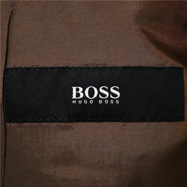 HUGO BOSS Super140's生地 3つボタン シングルスーツ XL AB9 ダークネイビー ストライプ ヒューゴボス 44823/120 夏物 春夏 6XE045 | HUGO BOSS | 03