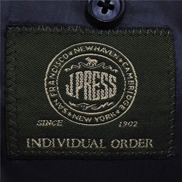 Jプレス 2つボタン シングルスーツ M AB5 ダークグレー ストライプ 袖口4つ釦 開き見せ  J.PRESS 586 合物 春秋 6XE084 | J.PRESS | 03