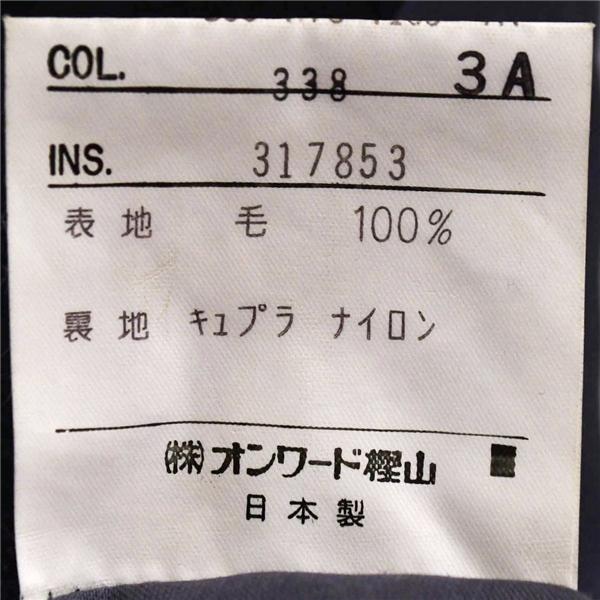 Jプレス 2つボタン シングルスーツ M A4 ダークグレー ストライプ 袖口4つ釦 開き見せ J.PRESS SROV-NA-0509 夏物 春夏 6XE116 | J.PRESS | 05