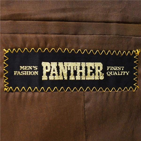 PANTHER 2つボタン シングルスーツ M A6 ダークブラウン ワンタック 袖口2つ釦 開き見せ 3767 夏物 春夏 薄手 6XE128 | PANTHER | 03