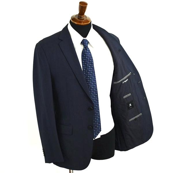 HUGO BOSS 伊製生地 2つボタン シングルスーツ M YA5 ダークネイビー ノータック 袖口4つ釦 開き見せ 10184602 合物 春秋 6XE148 | HUGO BOSS | 01
