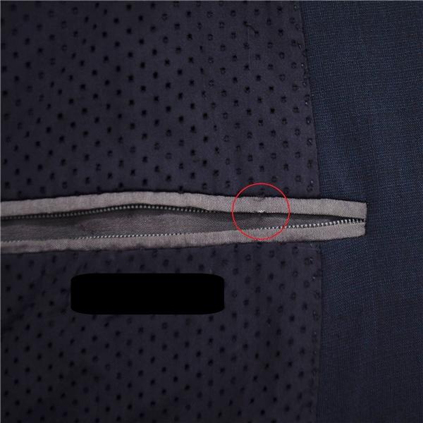 HUGO BOSS 伊製生地 2つボタン シングルスーツ M YA5 ダークネイビー ノータック 袖口4つ釦 開き見せ 10184602 合物 春秋 6XE148 | HUGO BOSS | 05