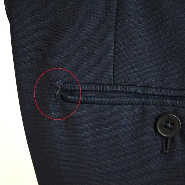HUGO BOSS 伊製生地 2つボタン シングルスーツ M YA5 ダークネイビー ノータック 袖口4つ釦 開き見せ 10184602 合物 春秋 6XE148 | HUGO BOSS | 07
