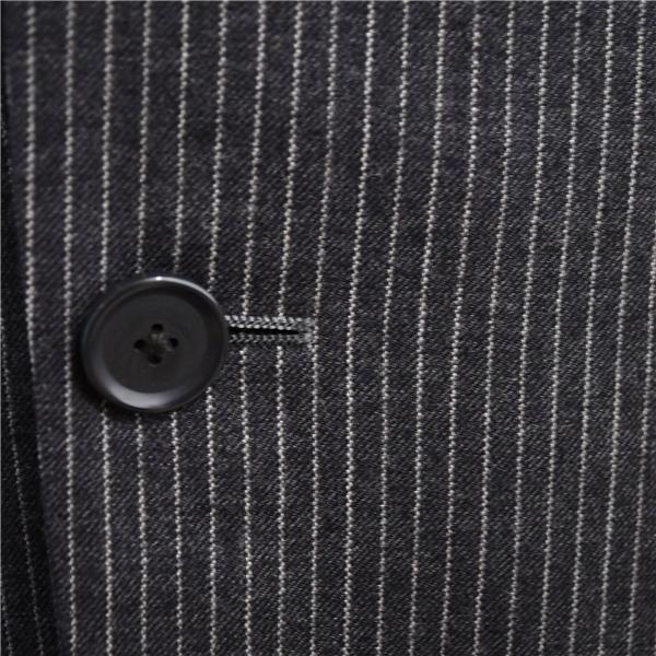 アローズ green label relaxing 3ピース 2つボタン シングルスーツ M YA5 ダークグレー ストライプ ノータック 3121-161-1335 春秋 6XE154 | green label relaxing | 02