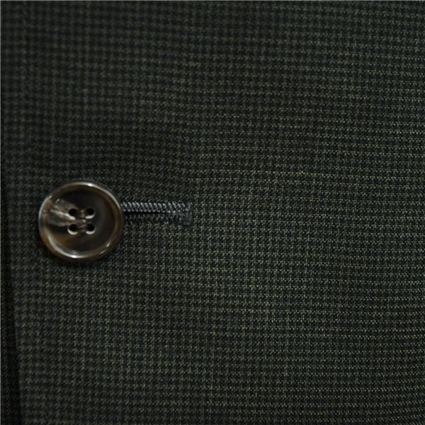 Kent VAN JACKET INC 段返り 3つボタン シングルスーツ S A3 ダークカーキ 千鳥格子 ノータック KAW-54018 夏物 春夏 6XE164 | ブランド登録なし | 02
