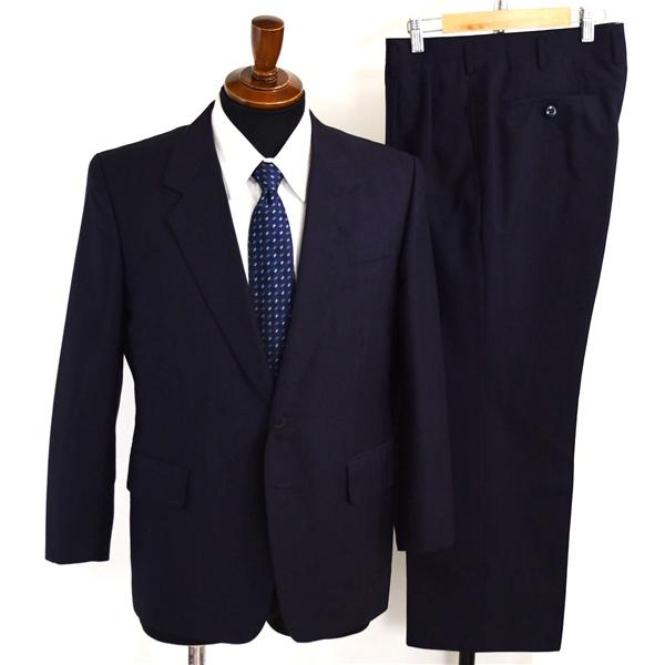 BESPOKE TAILOR ITO 英国製 ドーメル生地 2つボタン シングルスーツ S A3 ダークネイビー ツータック 262100 夏物 春夏 6XE172 | ブランド登録なし