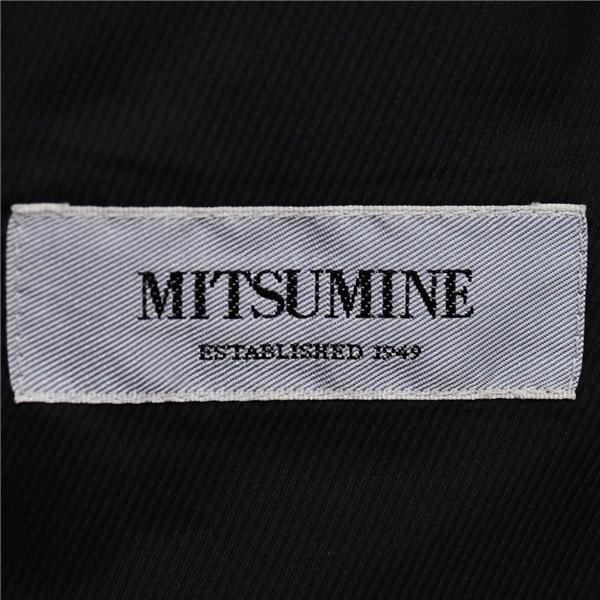 MITSUMINE 伊製 ゼニア シルク混 3つボタン シングルスーツ M A6 ダークグレー ストライプ ワンタック 167054 夏物 春夏 6XF055 | Mitsumine | 03