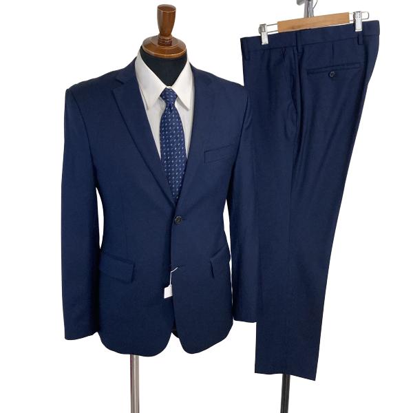 YOU YA TAILOR 2つボタンシングル スーツ M A6 ダークネイビー 無地 ノータック 春夏対応 6XF063 | ブランド登録なし