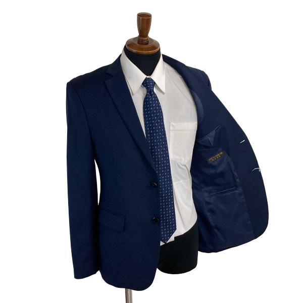 YOU YA TAILOR 2つボタンシングル スーツ M A6 ダークネイビー 無地 ノータック 春夏対応 6XF063 | ブランド登録なし | 01